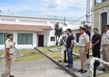 El secretario de Seguridad del la Nacion visitó la Prefectura de Quequén