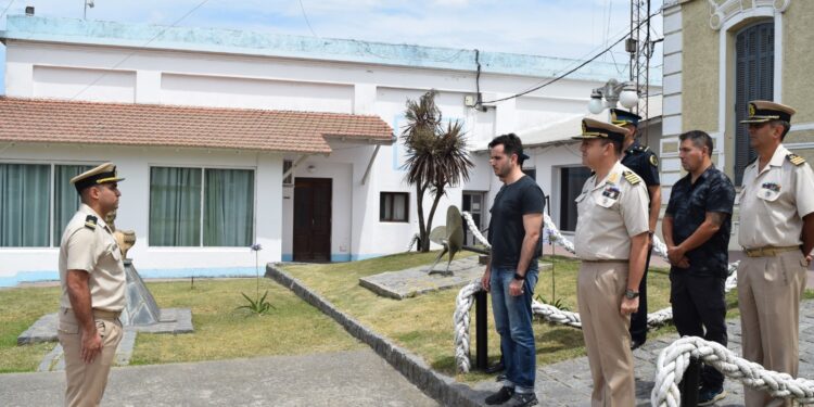 El secretario de Seguridad del la Nacion visitó la Prefectura de Quequén