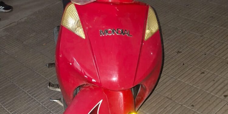 Recuperaron una moto robada tras un asalto armado