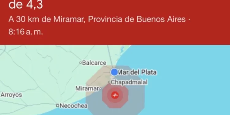 Sismo en la costa: fuerte temblor se sintió en Mar del Plata