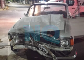 Choque en 57 y 48: solo daños materiales