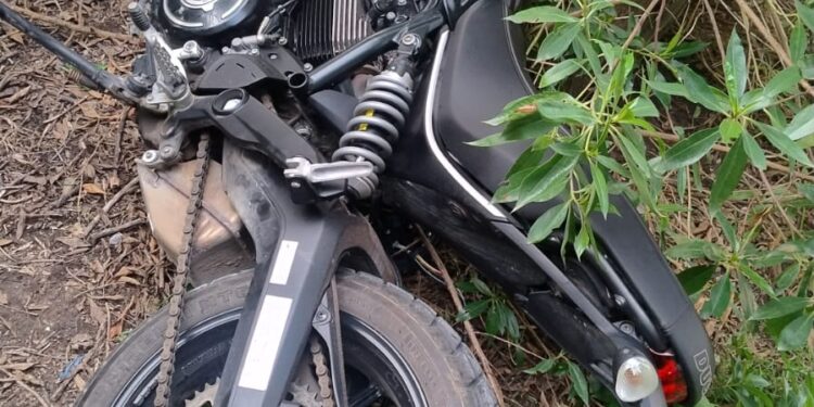 Hallaron en un baldío una Ducati robada en Quequén