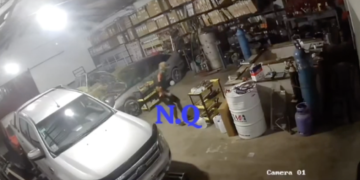 Robo en un taller de radiadores: quedó registrado por cámaras