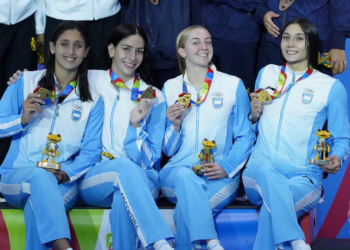 Guadalupe Angiolini y su primer oro en los Juegos Suramericanos