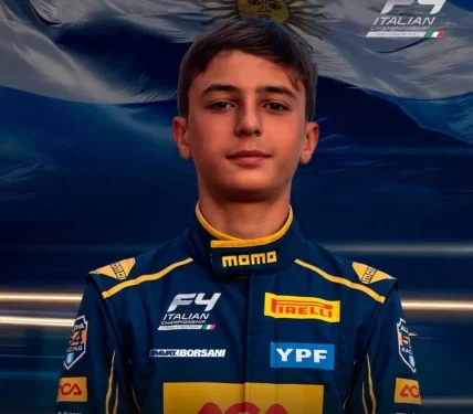 Orgullo local: el necochense Thiago Palotini correrá en la Fórmula 4 italiana
