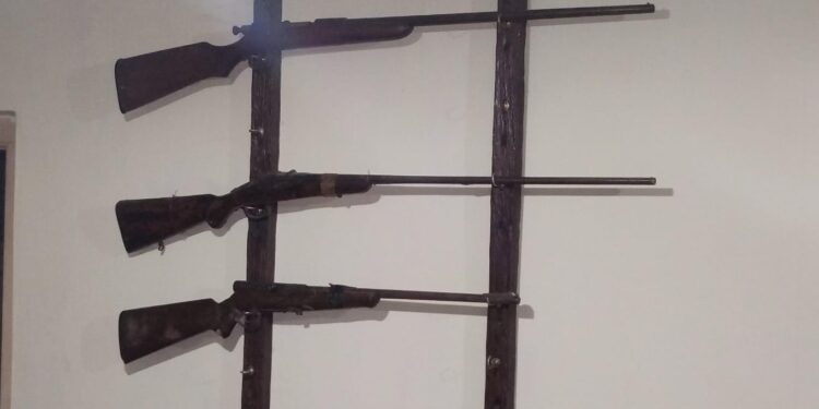 Allanamiento en Ramón Santamarina: secuestran armas y detienen a un hombre por amenazas e incendio