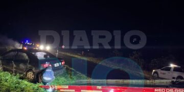 Accidente en Ruta 88: un auto chocó contra la baranda de un puente y el conductor fue hospitalizado