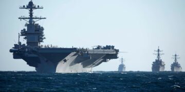 Ya comenzó el operativo naval con el histórico portaaviones que pasará frente a Necochea