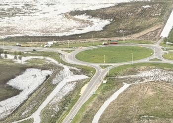 Impactantes imágenes aéreas muestran la magnitud de las inundaciones en la región