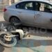 Choque entre un auto y una moto en 57 y 44: un motociclista fue hospitalizado