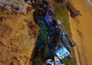 Un motociclista resultó herido tras chocar con una camioneta en 73 y 40