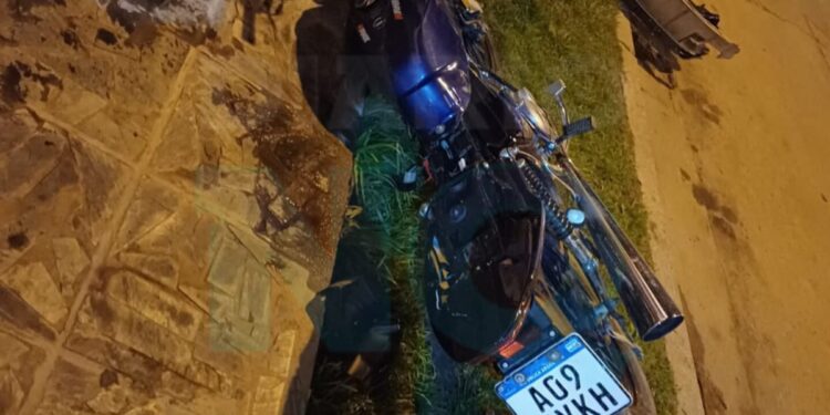 Un motociclista resultó herido tras chocar con una camioneta en 73 y 40
