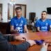 Orgullo necochense: Rojas recibió a Diego Morales y Rodrigo Balquín tras consagrarse campeones en Houston