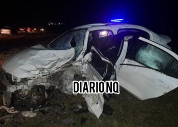 Violento triple choque en la Ruta 88: un taxista quedó atrapado y fue trasladado en grave estado