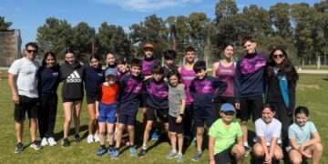 La Escuela Municipal de Atletismo participó de la Liga del Sudeste en San Cayetano