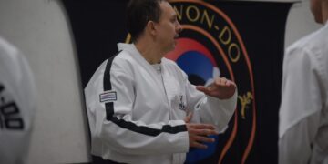 Juan Manuel Del Valle brindó una master class de taekwon-do en Balcarce